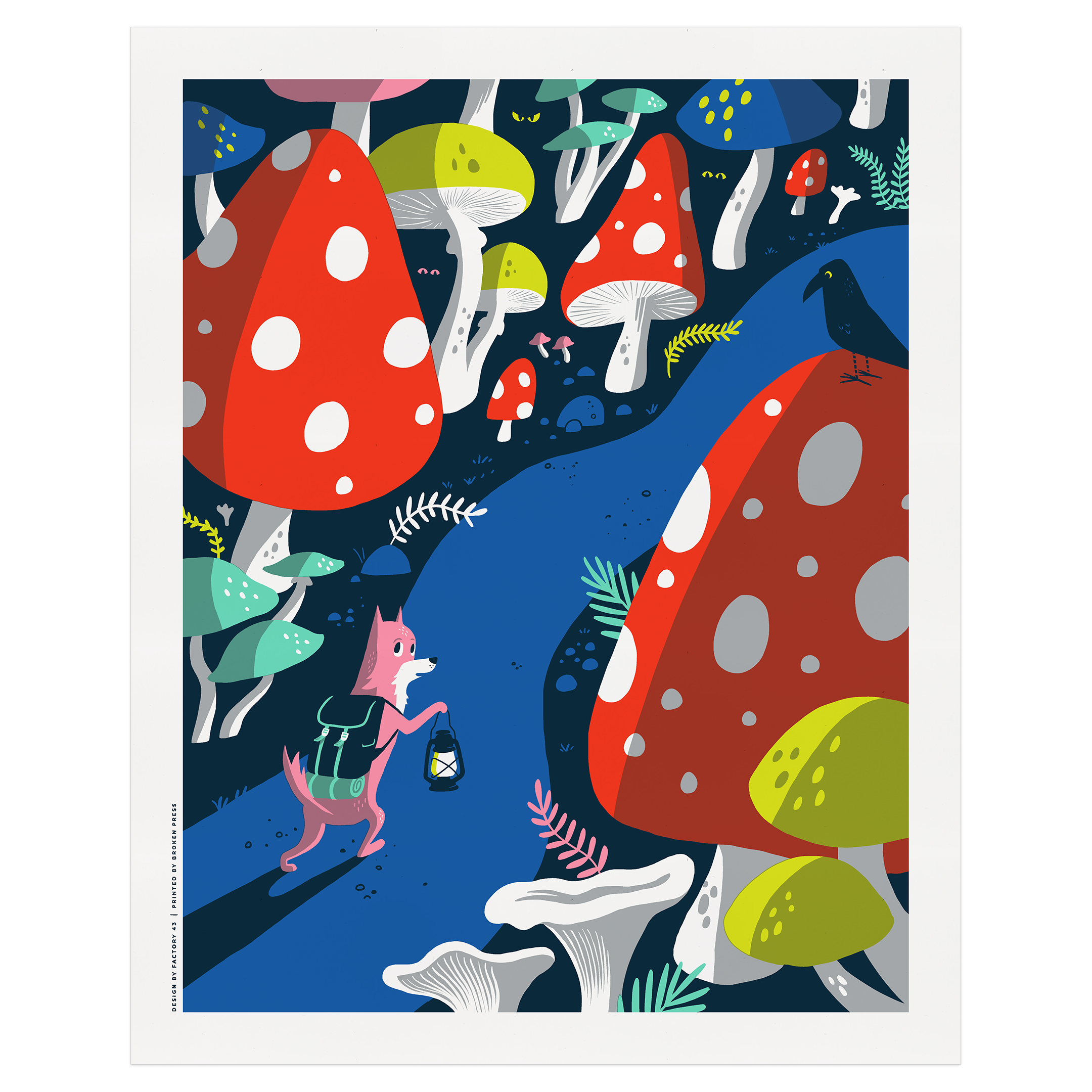 Mushroom Forest Art Print