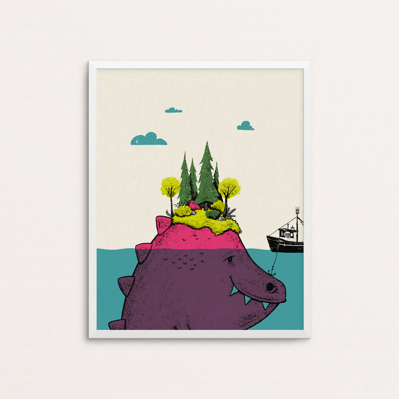 Island Monster Art Print