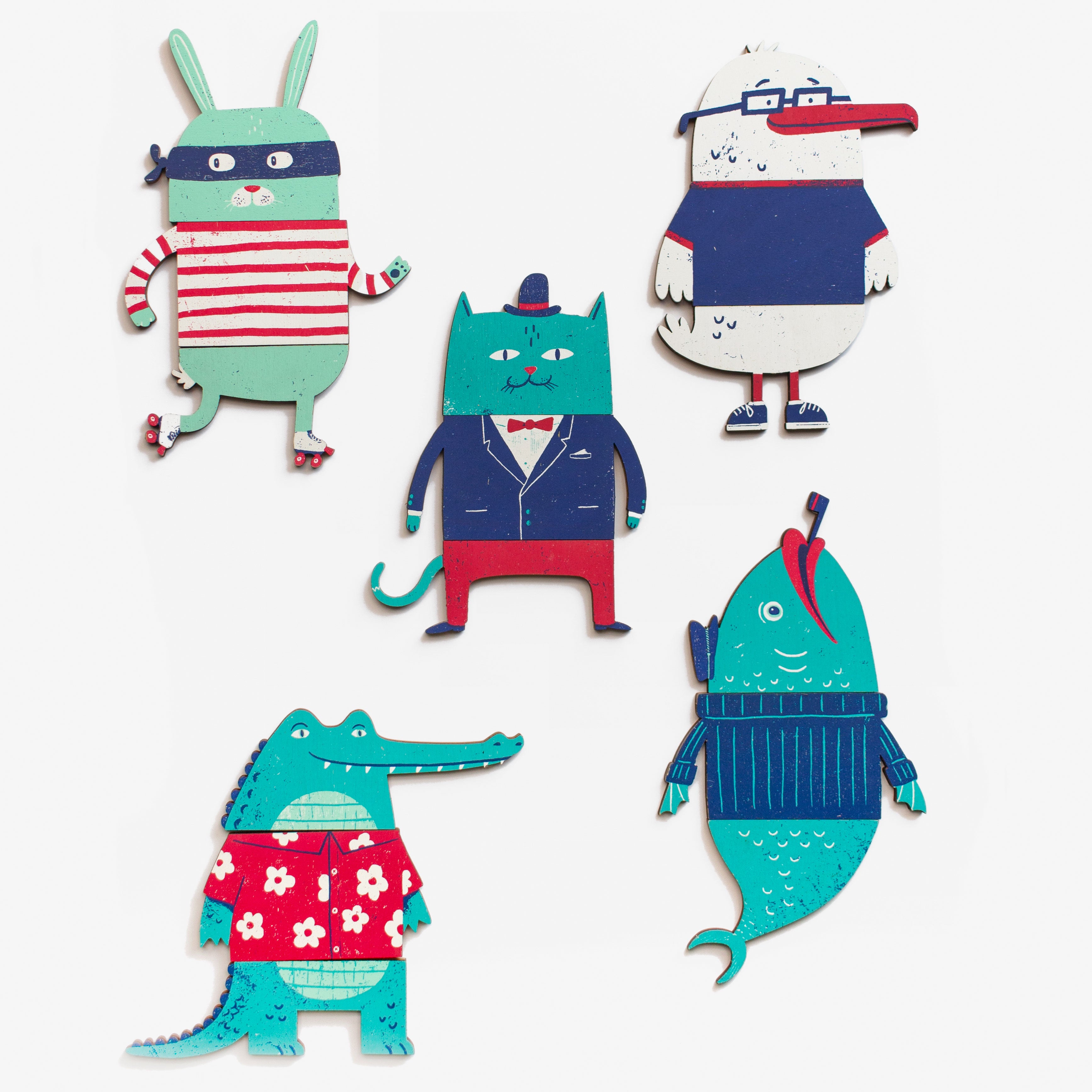 Mix and match magnet set
