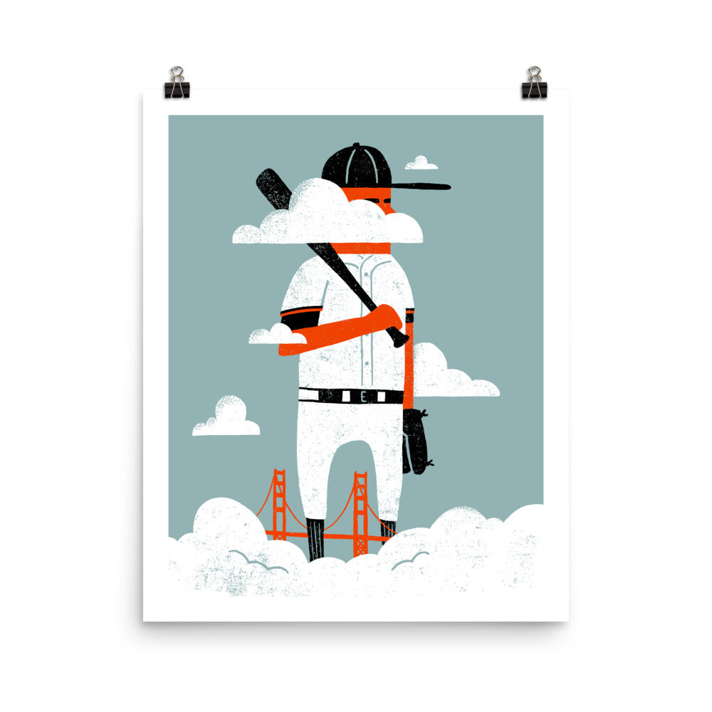 SF BASEBALL PRINT