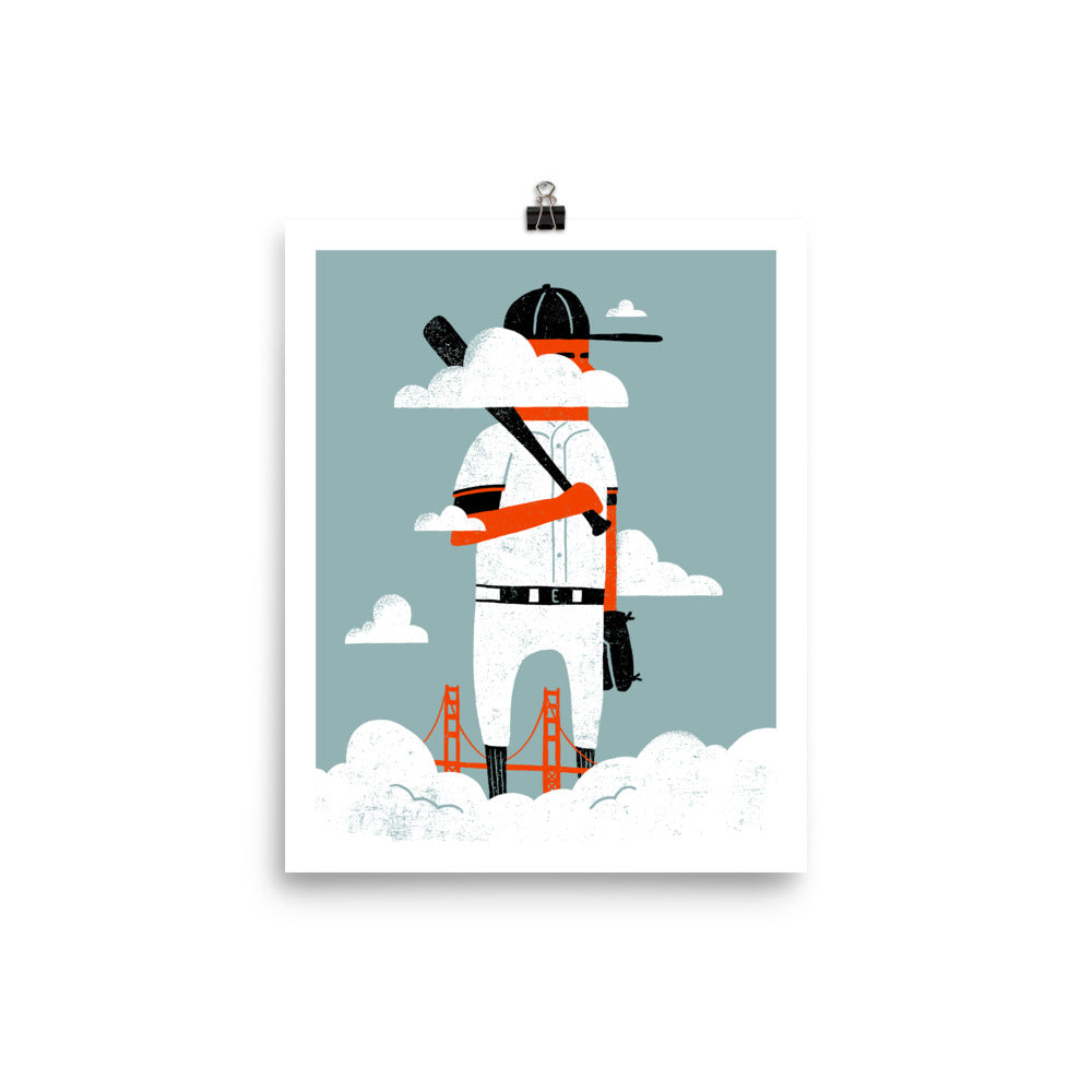 SF BASEBALL PRINT