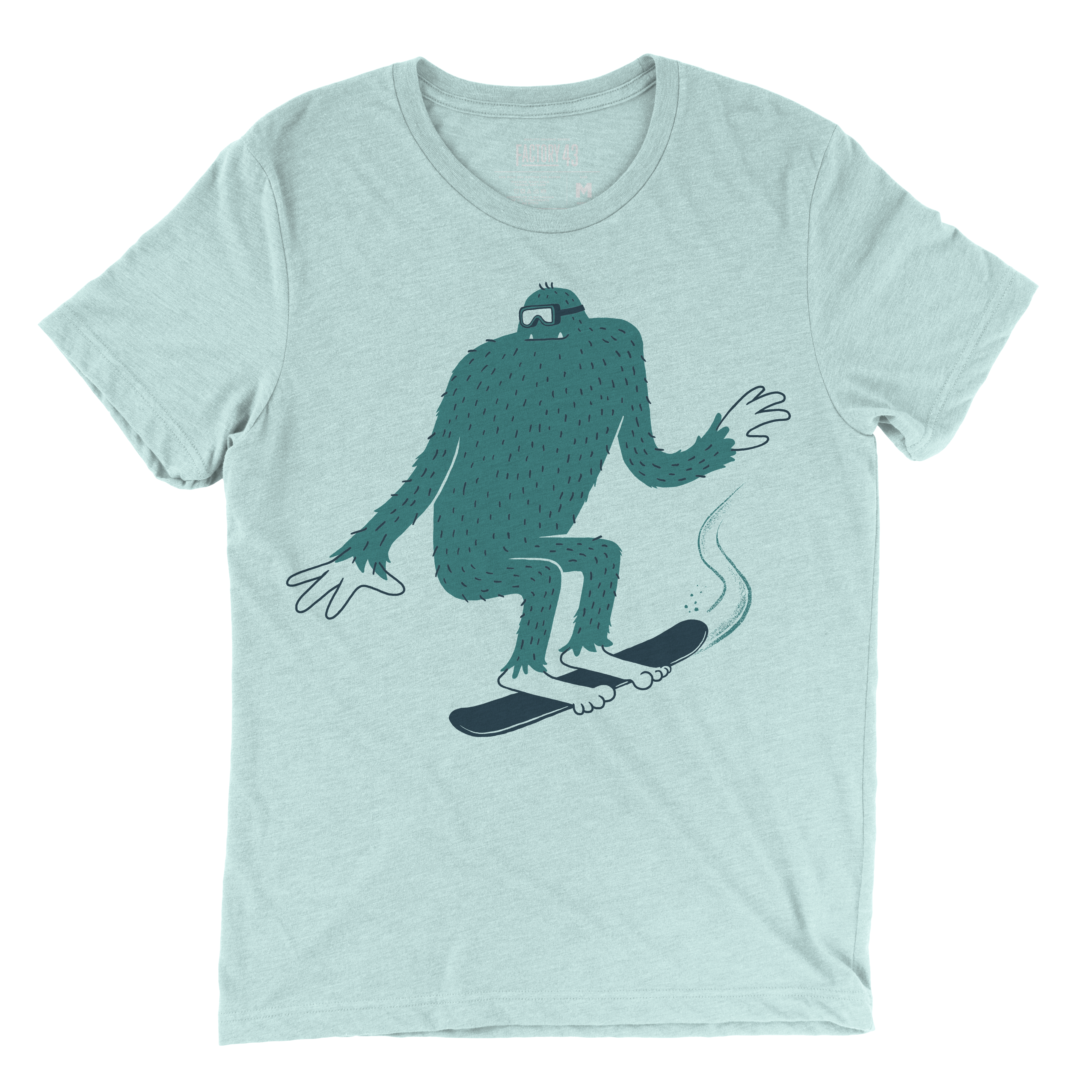 Boarding Sasquatch tee