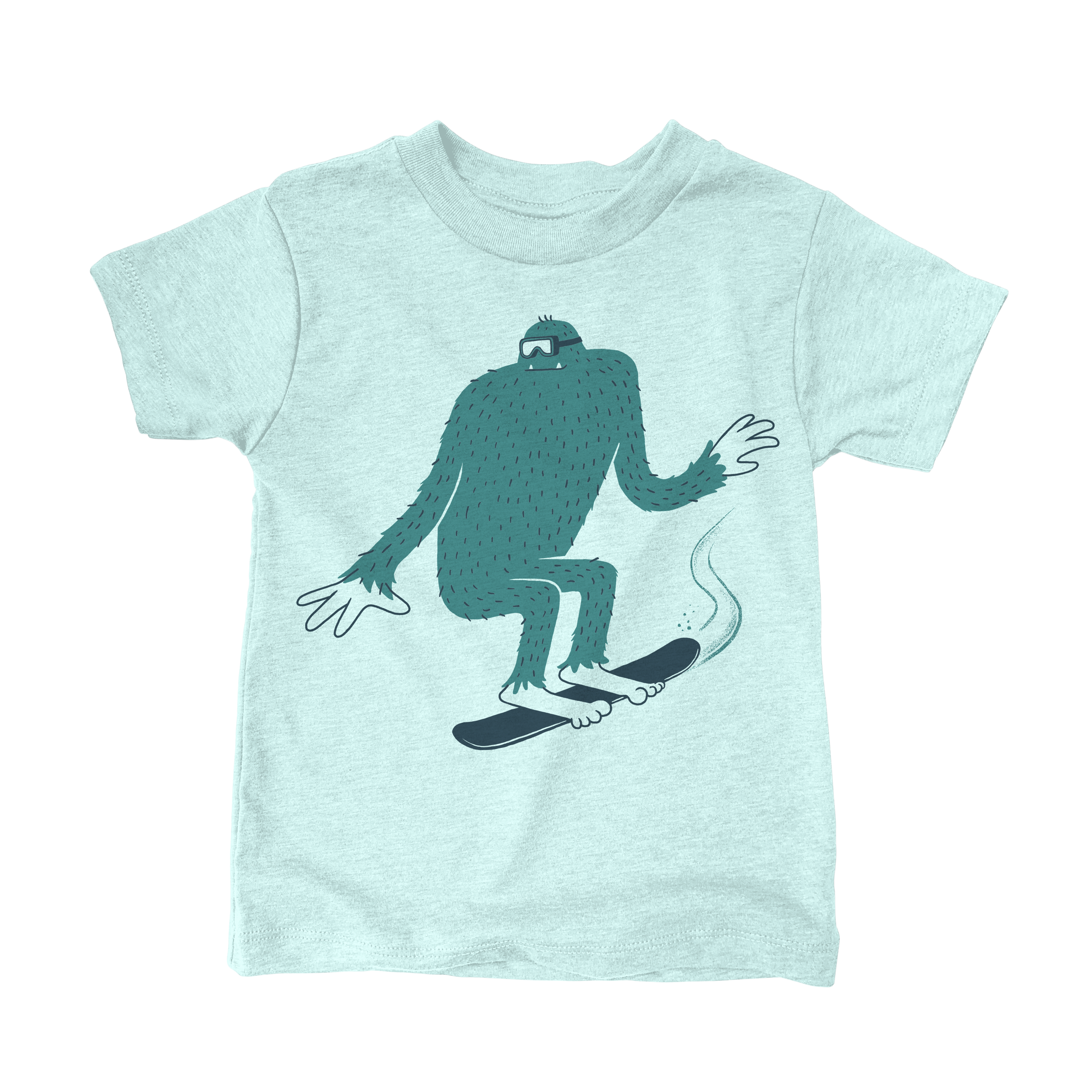 Boarding Sasquatch (kids tee)