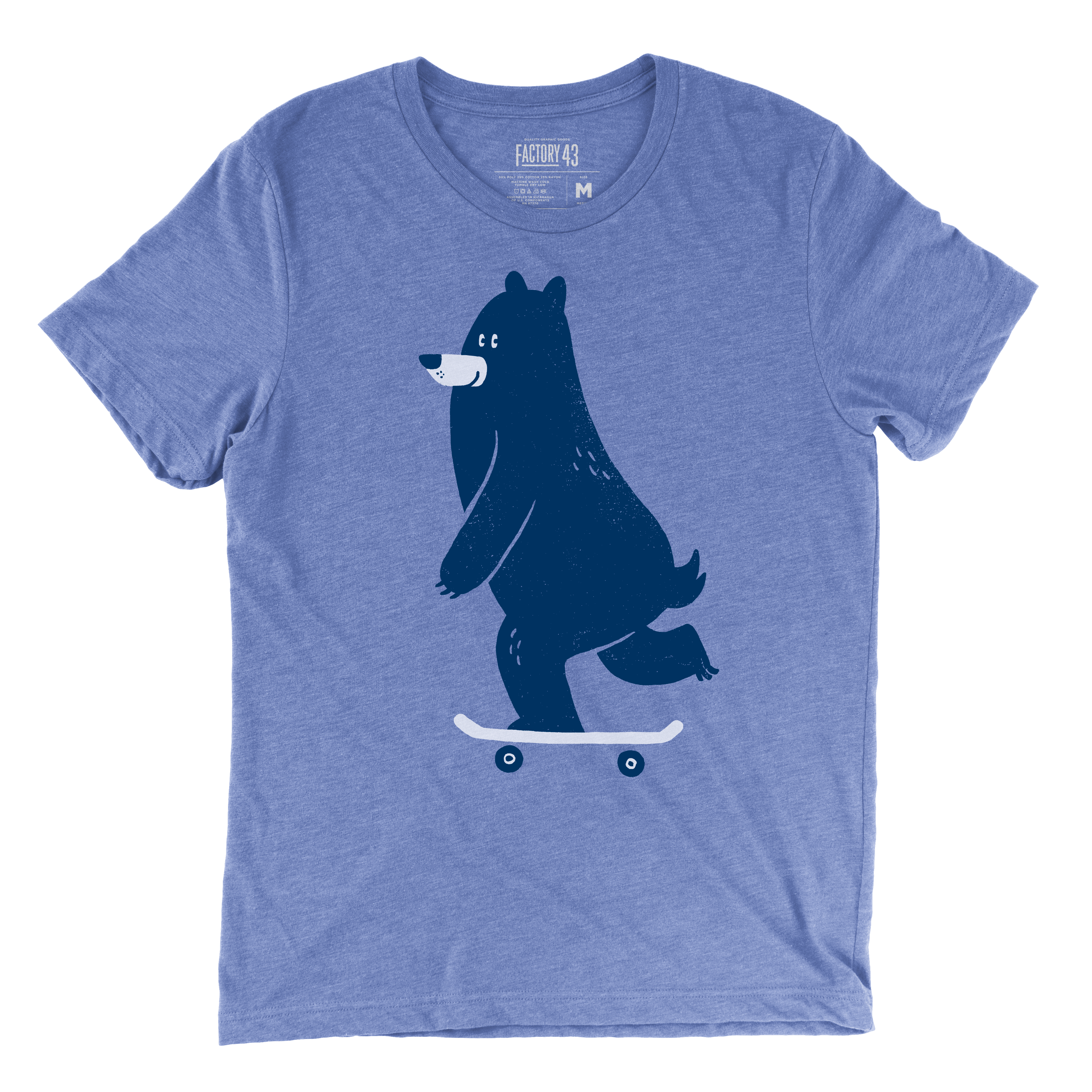 Skateboarding Bear tee