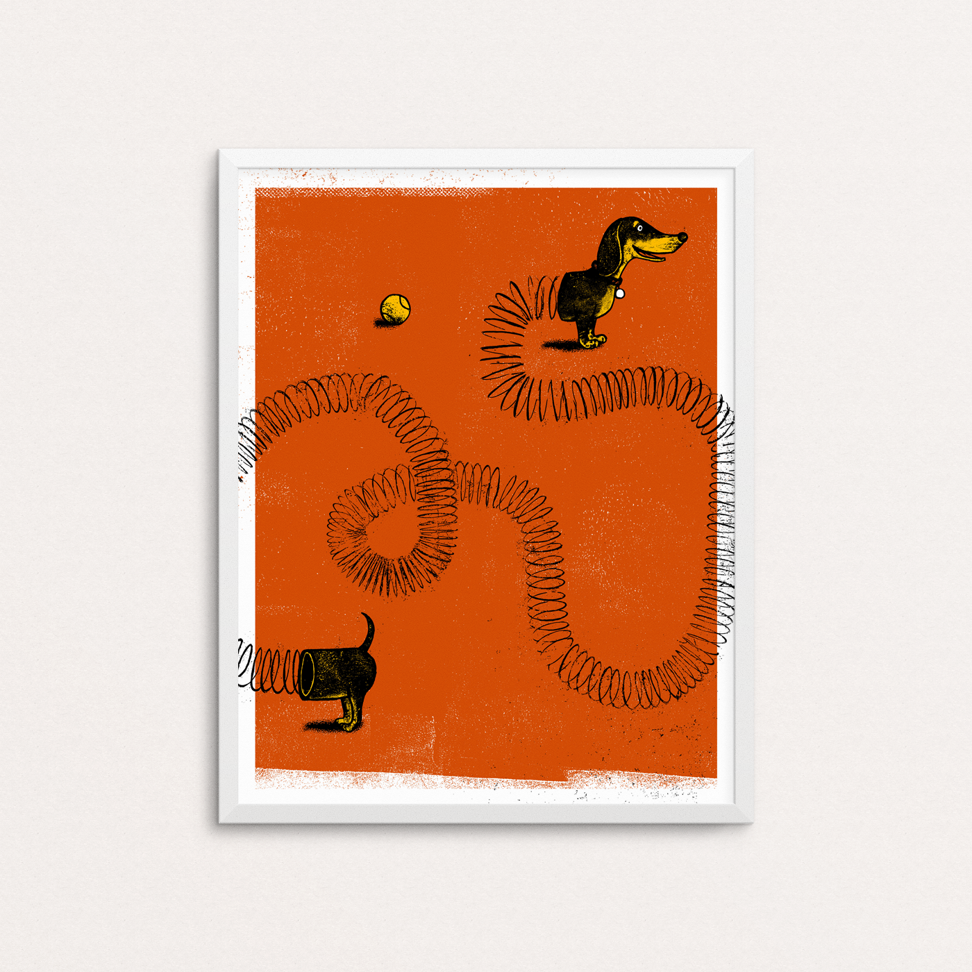 Slinky Dog Art Print