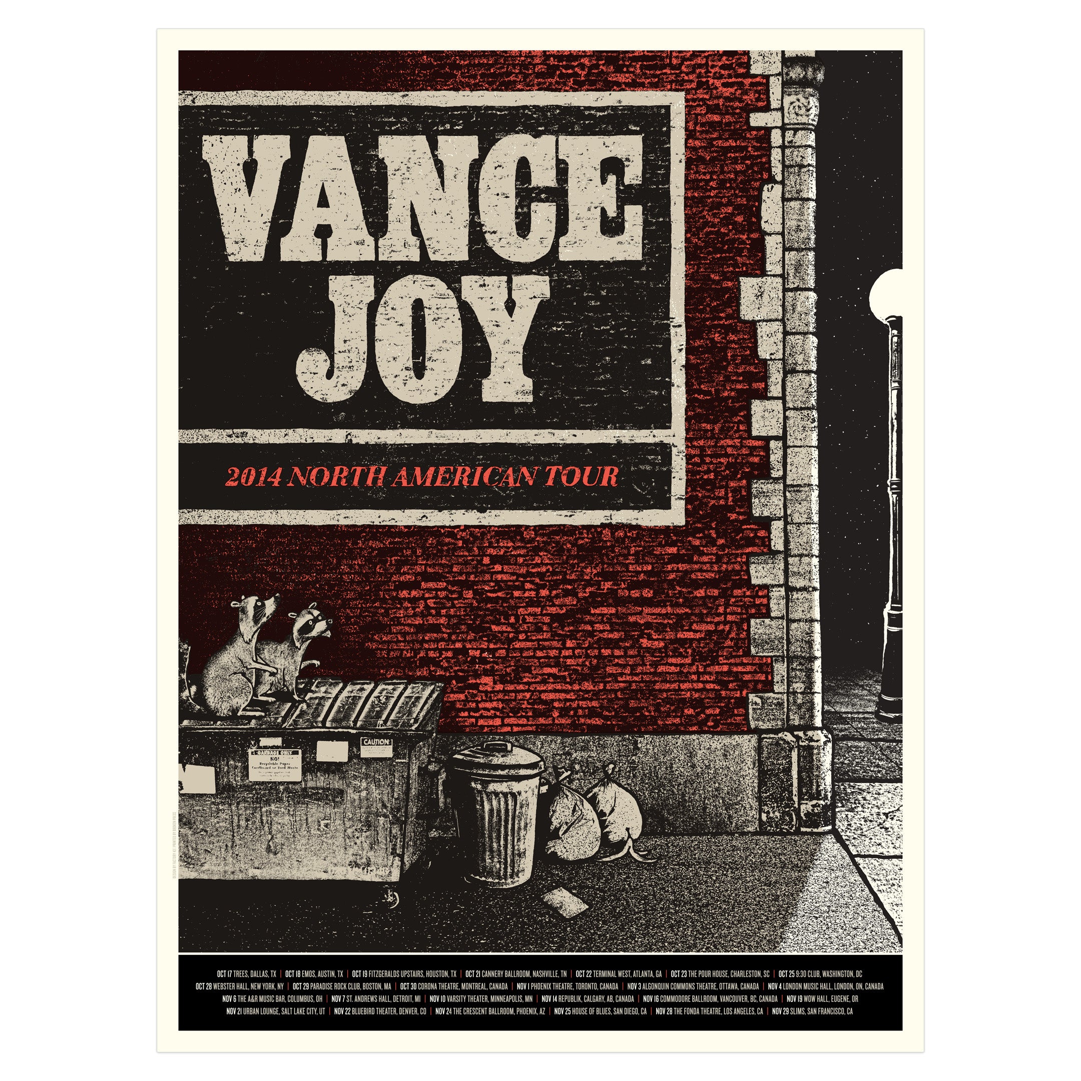 Vance Joy Tour Poster