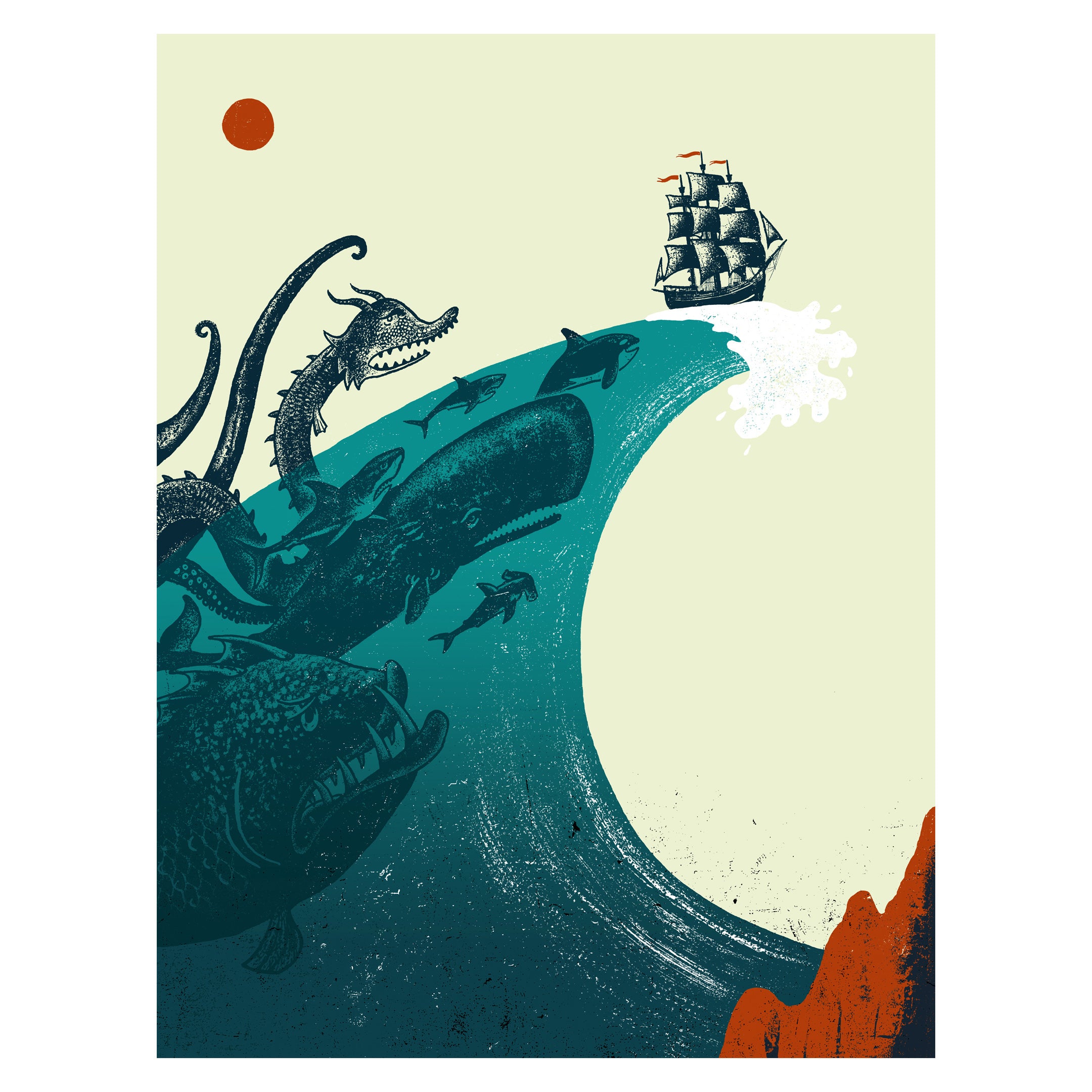 Wave Art Print