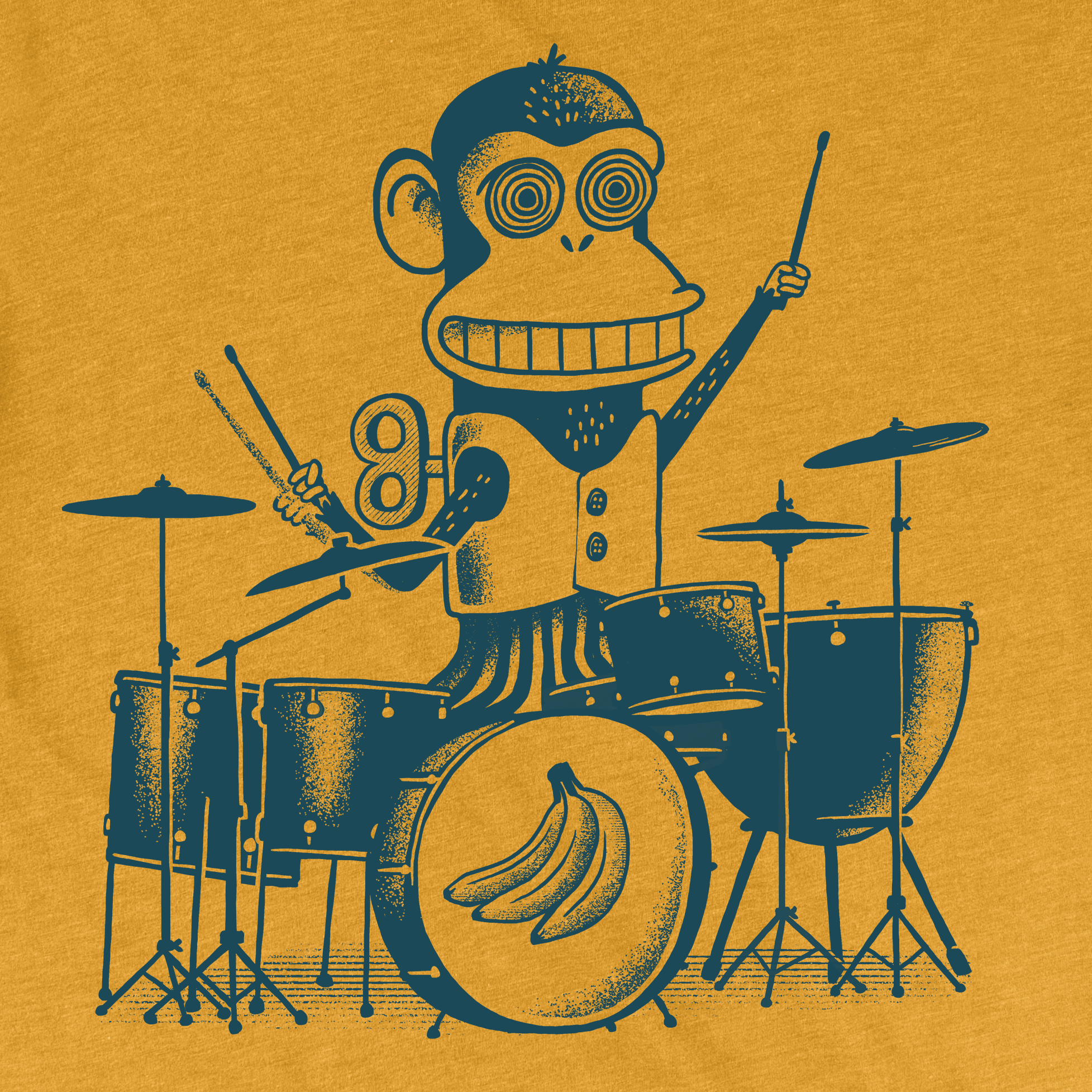 Wound Up Monkey tee