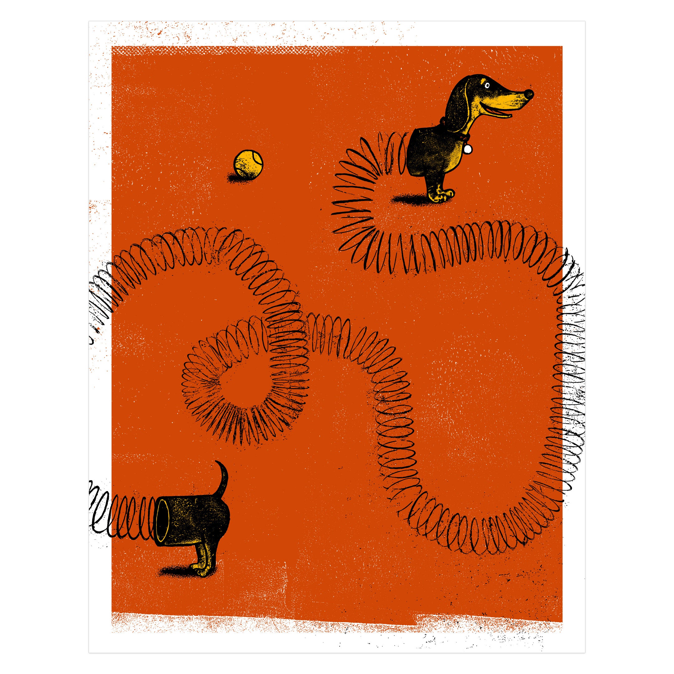 Slinky Dog Art Print