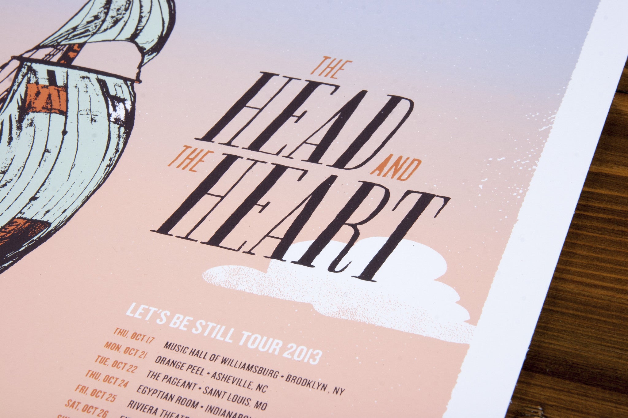 The Head and the Heart - Let's Be Still - Tour Poster