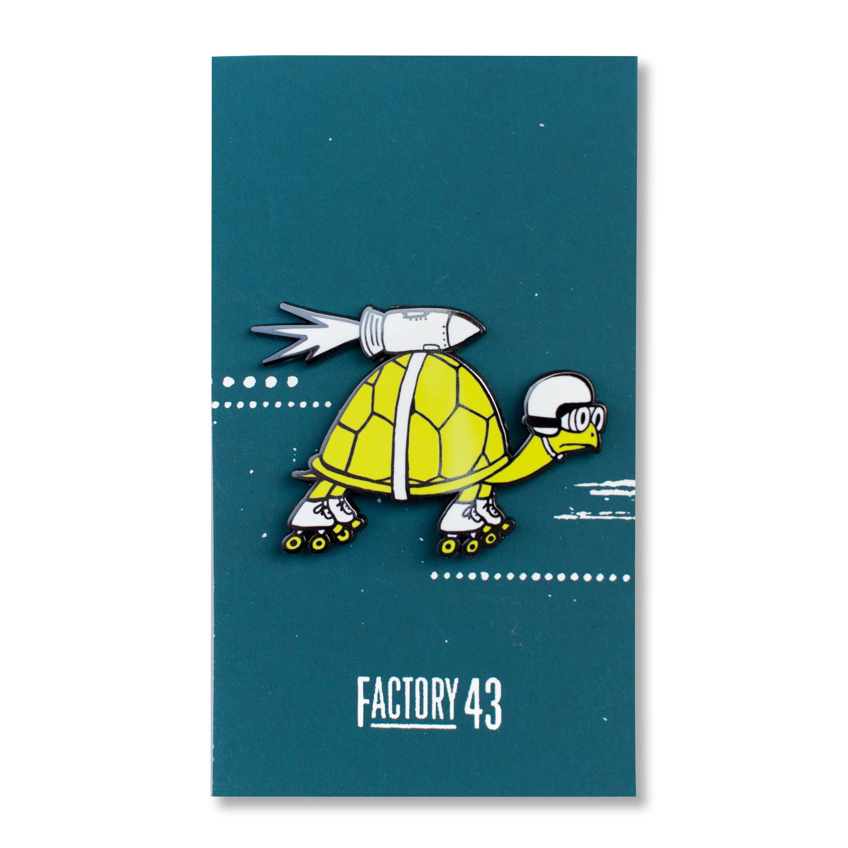 Rocket Turtle Pin