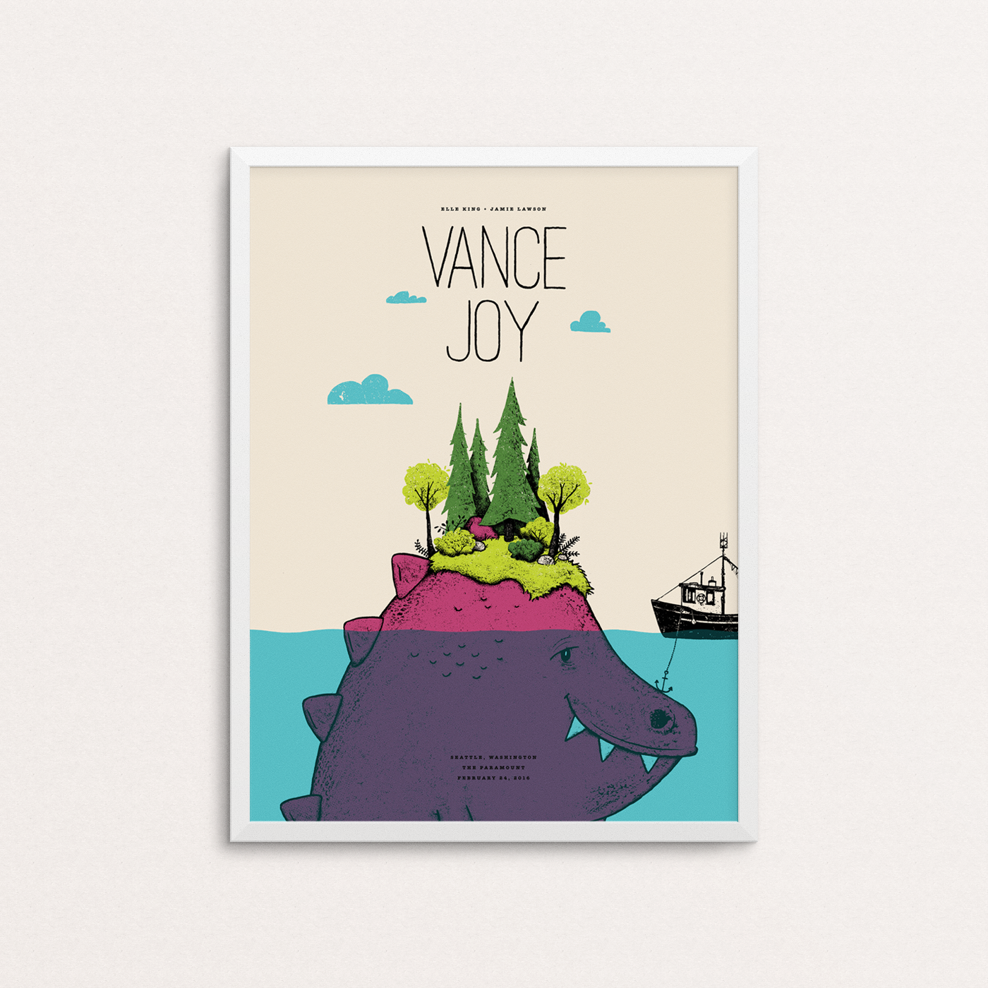 Vance Joy Seattle Poster