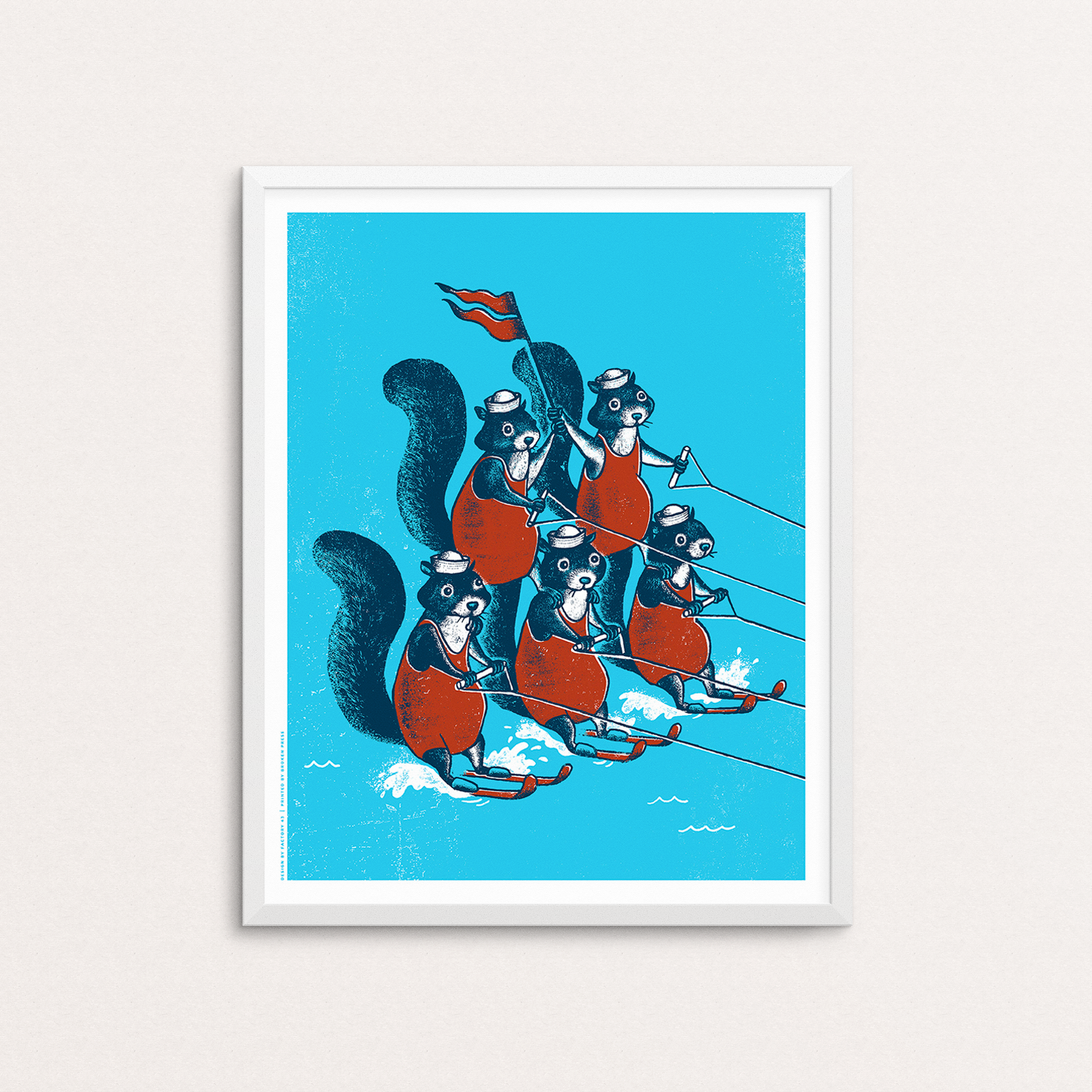 Water Skiing Squirrels Poster